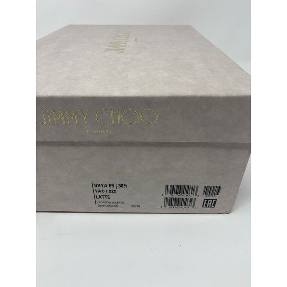 Jimmy Choo Drya 65 J000155454 Ankle High Heel Sandals Women's US 8.5 Latte S0462 - Picture 9 of 10